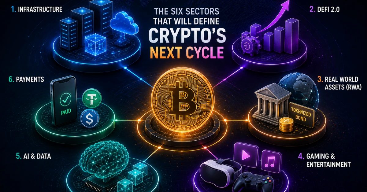 The Six Sectors That Will Define Crypto’s Next Cycle